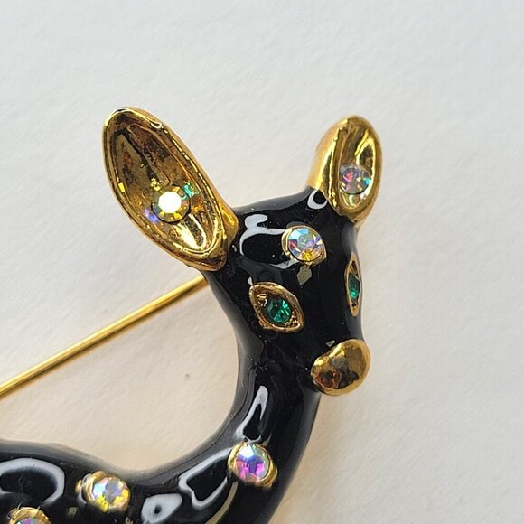 Deer Fawn Brooch Pin - Picture 3 of 9